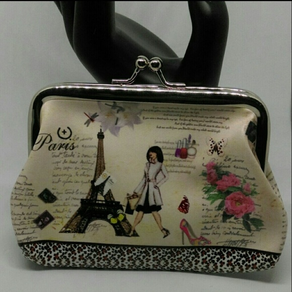 New Vinyl Paris Coin Purse - Picture 3 of 3